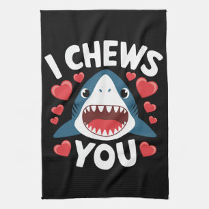 Paño De Cocina El día de San Valentín de Love Heart Leopard Cute