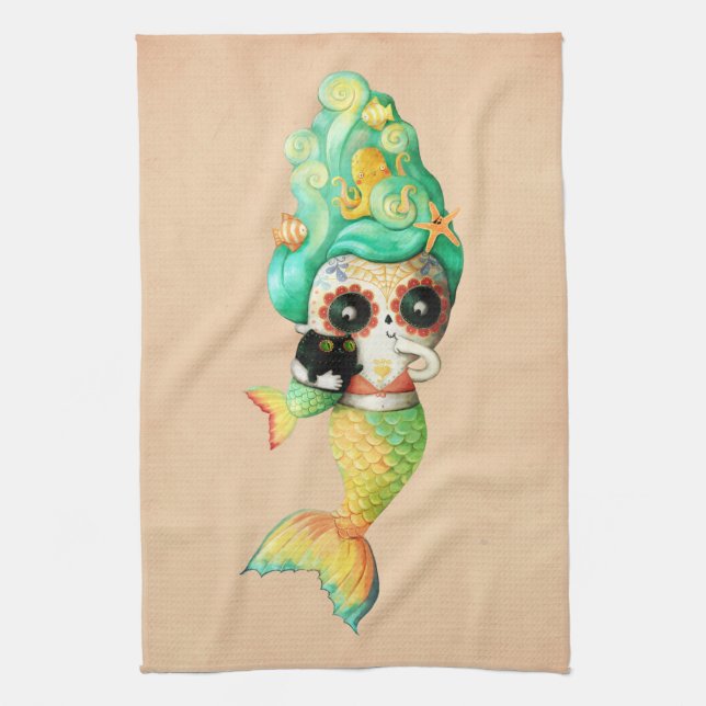 Paño De Cocina El día del chica muerto de la sirena (Vertical)