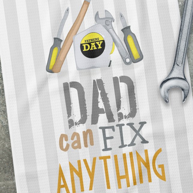 Paño De Cocina El día del padre papá puede arreglar cualquier cos (Subido por el creador)