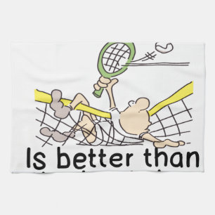PAÑO DE COCINA EL DÍA PEOR EN EL CAMPO DE TENIS - MEJOR QUE