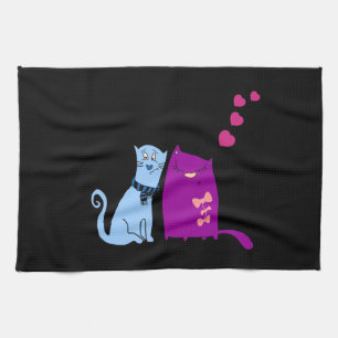 Paño De Cocina El diseño de amor para los gatos más bonitos