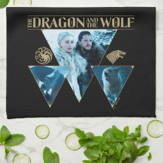 Paño De Cocina El Dragón y el Gráfico Wolf Daenerys & Jon