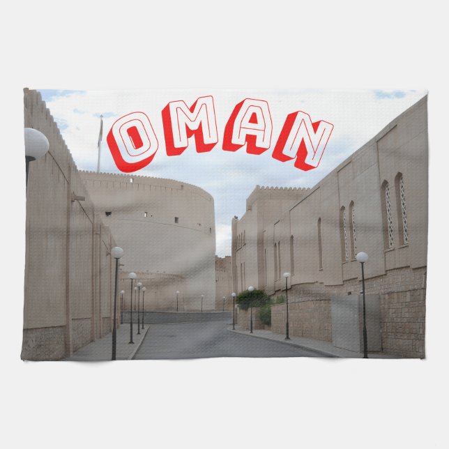 Paño De Cocina El encanto encantador de Omán (Horizontal)