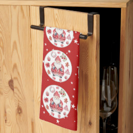 Paño De Cocina El Escandinavo Santa Claus Red