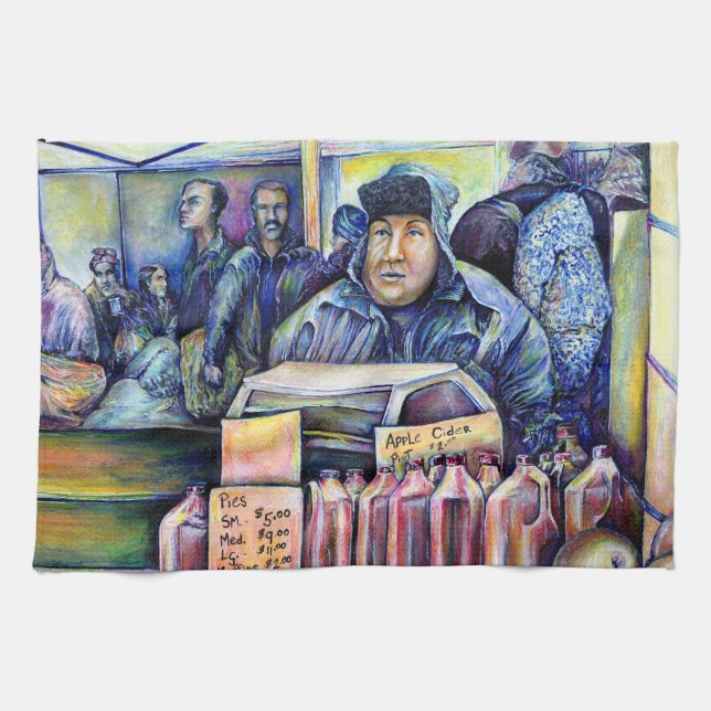 Paño De Cocina Él Escuchó, Lo Que Vi (Horizontal)