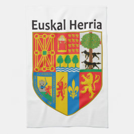 Paño De Cocina El escudo de armas vasco del país (Euskal Herria),
