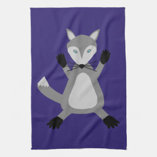 Paño De Cocina El espeluznante Lobo de Halloween