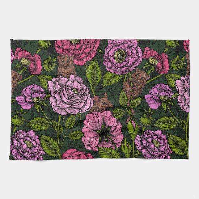 Paño De Cocina El fiesta de ratones (Horizontal)