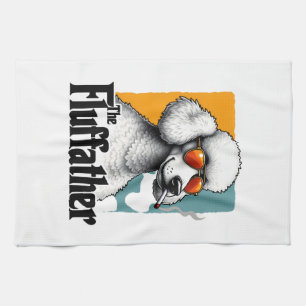 Paño De Cocina El Fluffather Poodle Vintage Perro Divertido Mafia