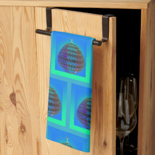 Paño De Cocina El frasco de boticario azul