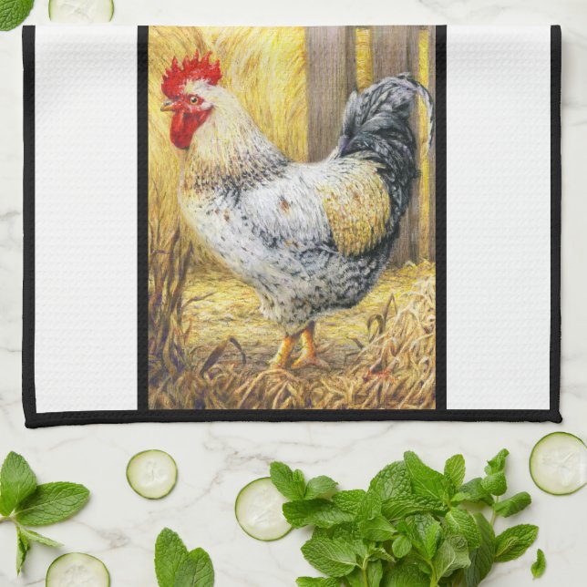 Paño De Cocina El gallo del granero (Doblado)