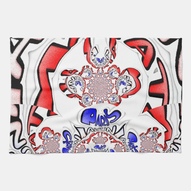 Paño De Cocina El giro francés Hakuna Matata: Una mezcla cultural (Horizontal)