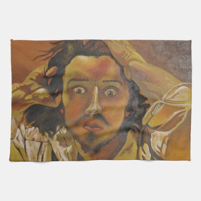 Paño De Cocina El hombre desesperado (Horizontal)