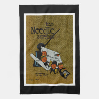 Paño De Cocina El ilustracion periódico Needle
