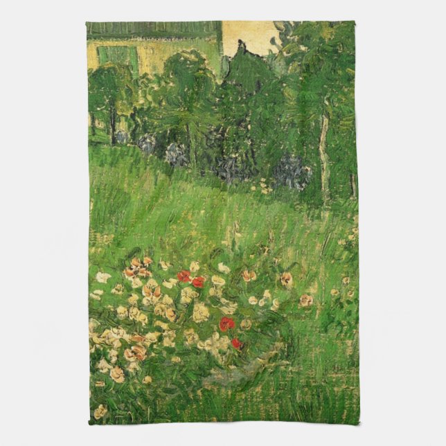 Paño De Cocina El jardín de Daubigny - Vincent van Gogh (Vertical)