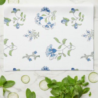 Paño De Cocina El jardín en azules