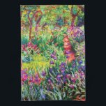 Paño De Cocina El jardín Iris de Giverny, por Claude Monet<br><div class="desc">Por favor visite mi tienda para un diseño más interesante y más elección de color. => zazzle.com/iwheels*</div>