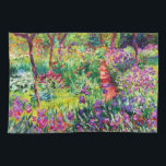 Paño De Cocina El jardín Iris de Giverny, por Claude Monet<br><div class="desc">Por favor visite mi tienda para un diseño más interesante y más elección de color. => zazzle.com/iwheels*</div>