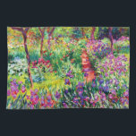 Paño De Cocina El jardín Iris de Giverny, por Claude Monet<br><div class="desc">Por favor visite mi tienda para un diseño más interesante y más elección de color. => zazzle.com/iwheels*</div>