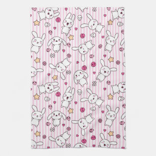 Paño De Cocina el kawaii raya el modelo