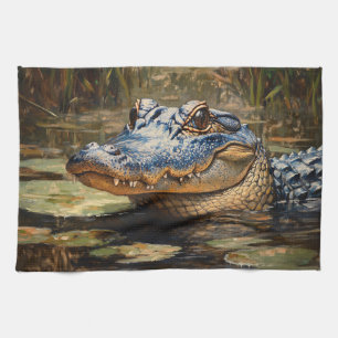 Paño De Cocina El lagarto de Everglades