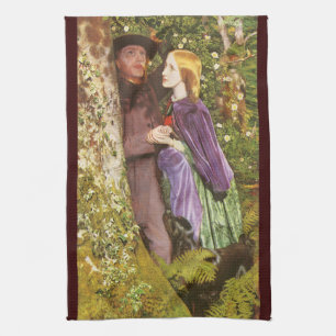 Paño De Cocina El largo compromiso de Arthur Hughes, Arte Vintage