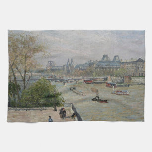 Paño De Cocina El Louvre, la primavera de Camille Pissarro