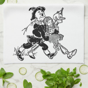 Paño De Cocina El mago de Oz vintage Dorothea durmiendo con amapo