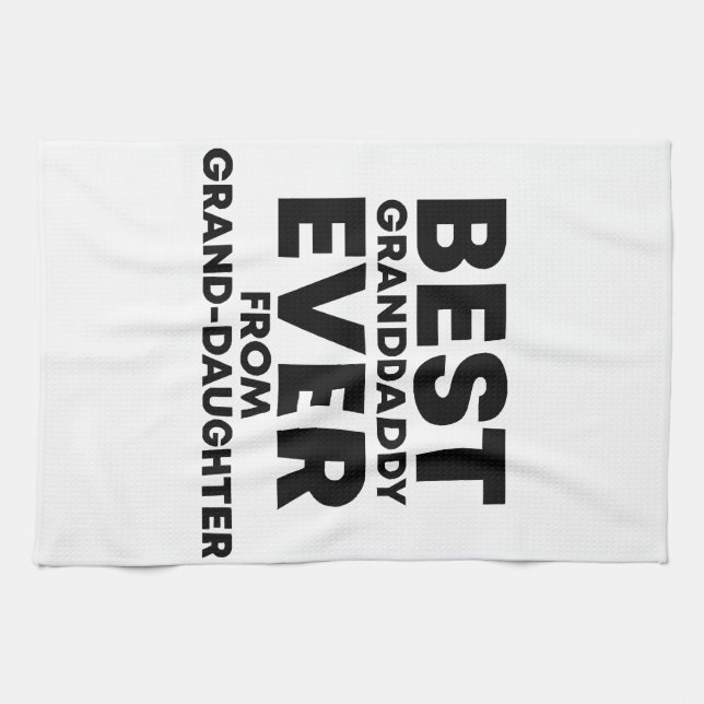 Paño De Cocina El mejor abuelo de la nieta (Horizontal)