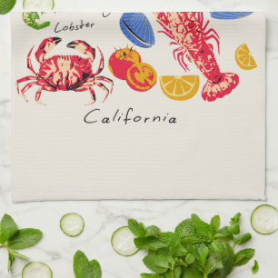 Paño De Cocina El Mercado de Mariscos Costero