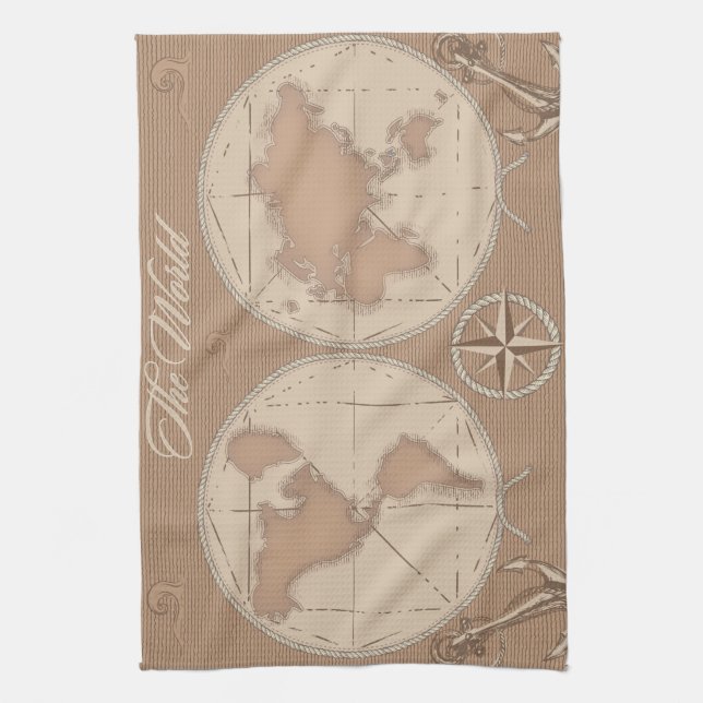 Paño De Cocina El Mundo (Vertical)