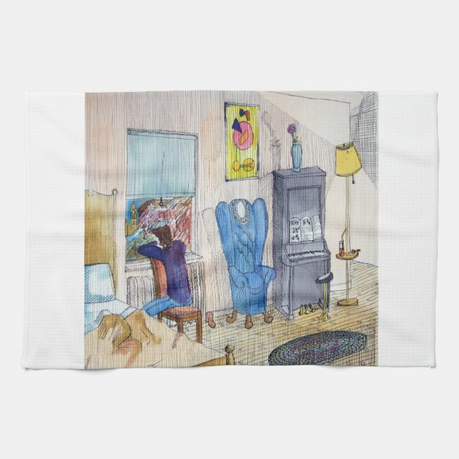 Paño De Cocina El músico (Horizontal)
