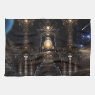 Paño De Cocina El Orb De La Cocina De Arte Fractal Acrellis