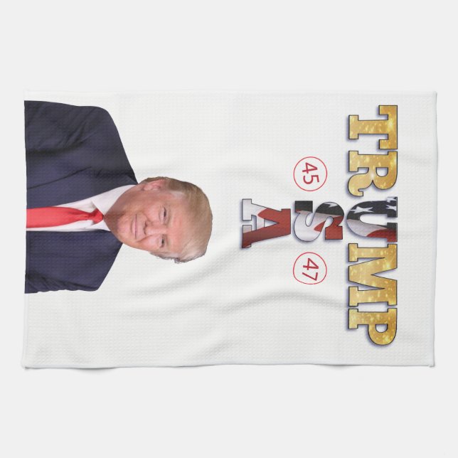 Paño De Cocina El oro presidencial 💪 de Trump (Horizontal)