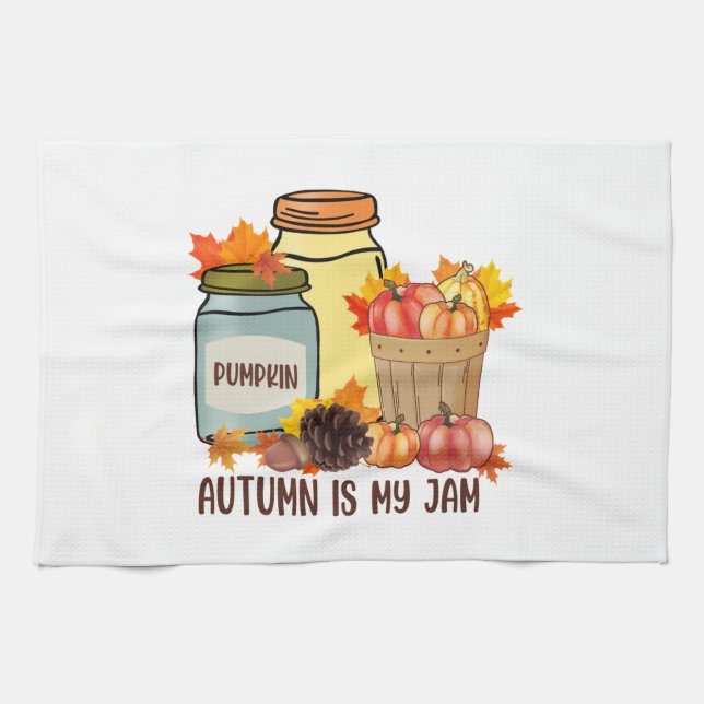 Paño De Cocina El otoño es mi mermelada (Horizontal)