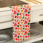 Paño De Cocina El otoño vibrante deja un patrón multicolor<br><div class="desc">Perfecto para el regalo de otoño y para ocasiones,  este vibrante patrón de hojas multicolores le proporcionará alegría a su cocina.</div>