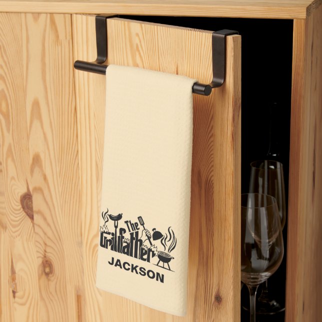 Paño De Cocina El padre de la parrilla (Pliegue de tercios)