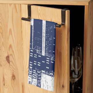 Paño De Cocina El paisaje urbano de Big City Night Lights