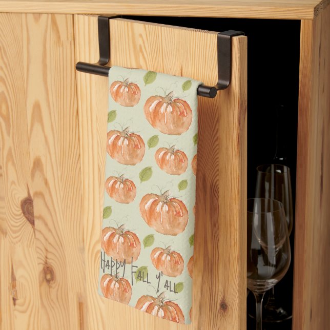 Paño De Cocina El parche de calabaza (Pliegue de tercios)