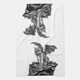 Paño De Cocina El pequeño Golem Gargoyle
