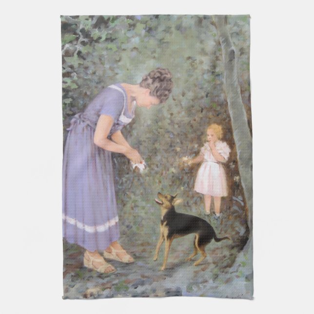 Paño De Cocina El pequeño perro codicioso de Guido Marzulli, el r (Vertical)