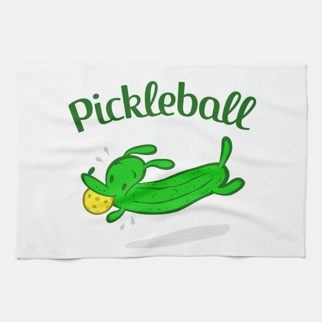 Paño De Cocina "El perro de la salmuera de Pickleball" se (Horizontal)