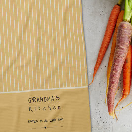 Paño De Cocina El Personalizable de raya vintage de la cocina de 