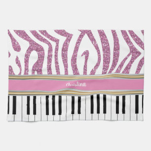 Paño De Cocina El piano personalizado cierra el estampado de