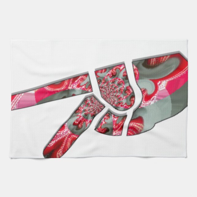 Paño De Cocina El poder en la palma: El saludo de los dos dedos (Horizontal)