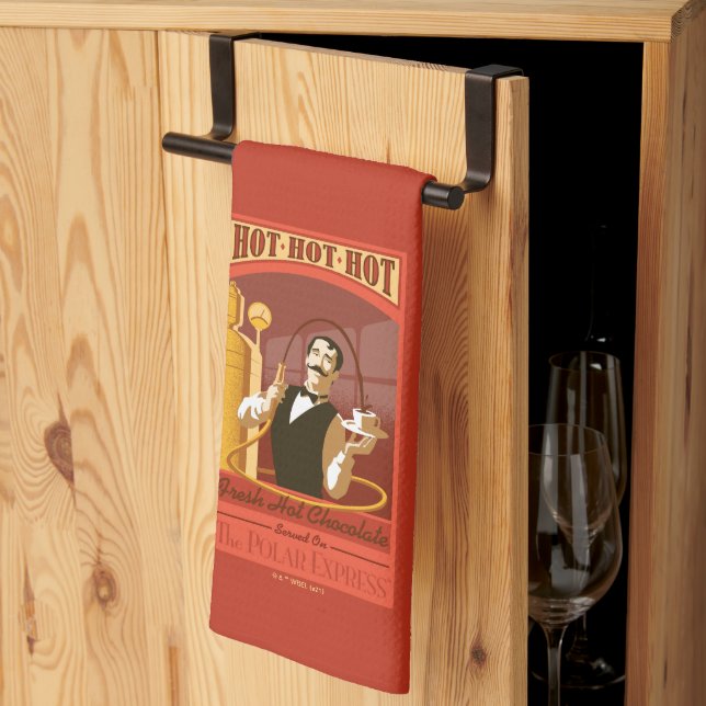 Paño De Cocina El Polar Express | Arte de cosecha de chocolate ca (Pliegue de tercios)