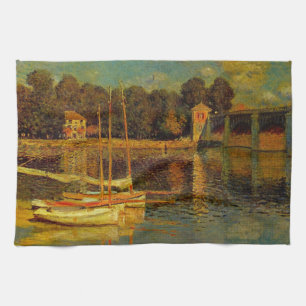 Paño De Cocina El puente de Argenteuil por Claude Monet