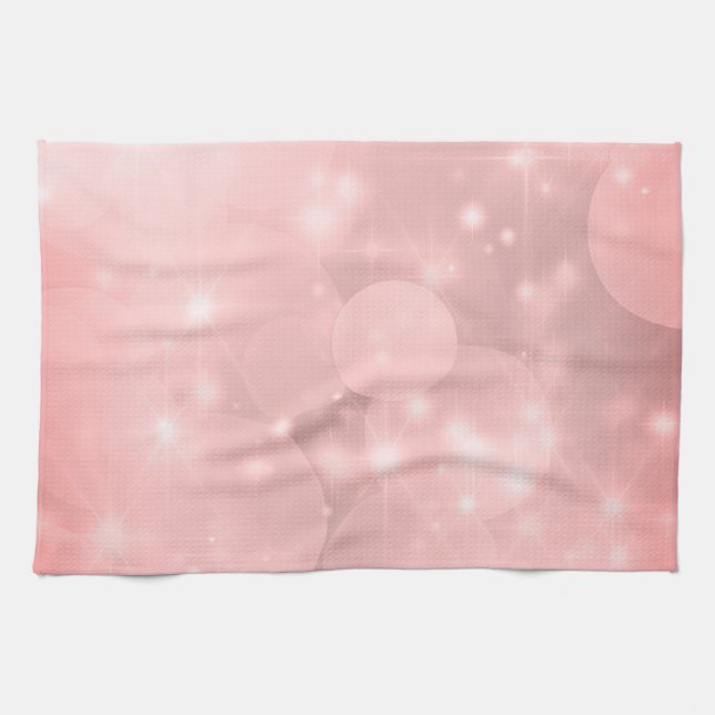 Paño De Cocina El Rubor puro rosado (Horizontal)