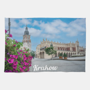 Paño De Cocina El salón de ropa en la plaza principal de Cracovia