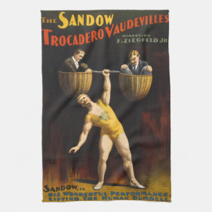Paño De Cocina El Sandow Eugen Sandow Vaudeville Levantador de Pe